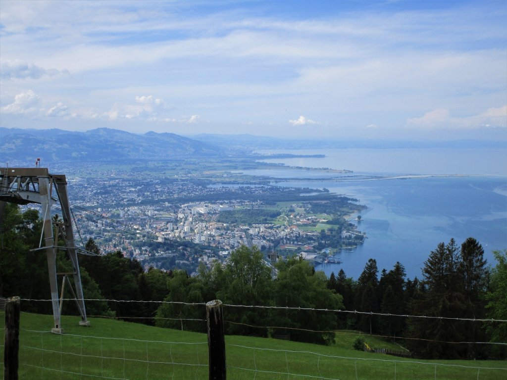 Erst mal die traumhafte Aussicht auf den Bodensee genießen