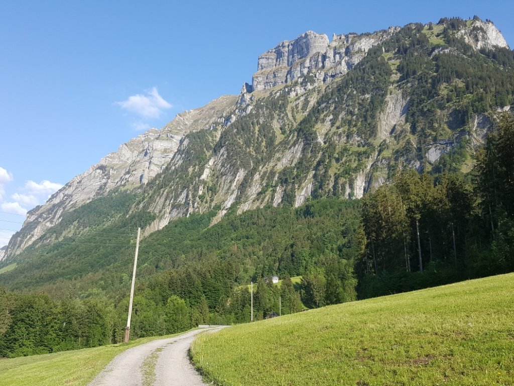 Blick auf die Kanisfluh vom Vorsäß Enge Mellau